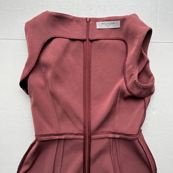 MM. Lafleur Sz 4 Ryann Sheath Dress Sleeveless Mid Above Knee Career Work Dress - Picture 11 of 15